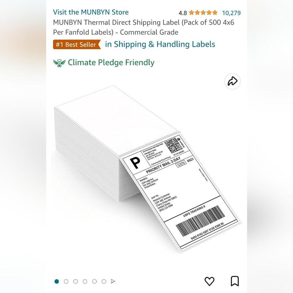 Label Printer & Extra Label Paper - Picture 3 of 4